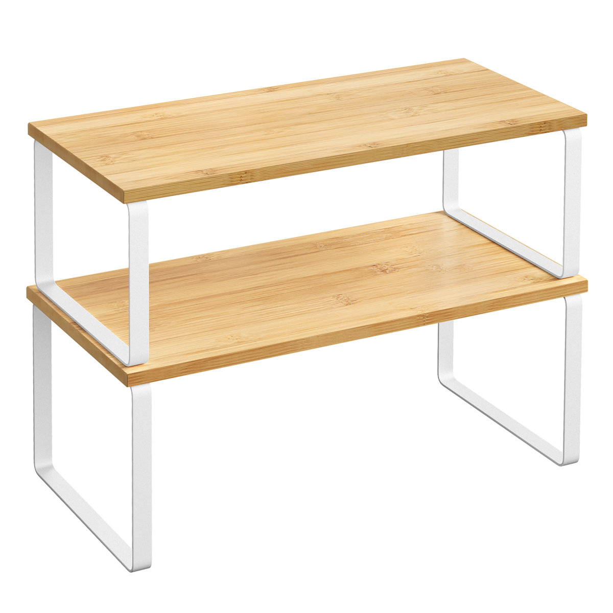 Stackable Cabinet Organizer Shelf (Set of 2)